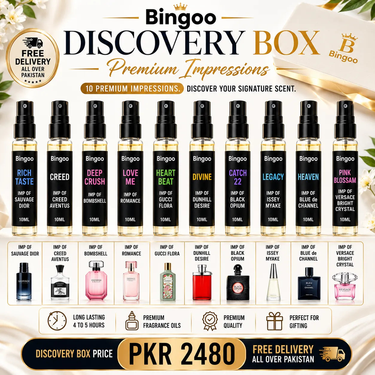Bingoo Discovery Box - Premium Impressions Collection 10ML Each