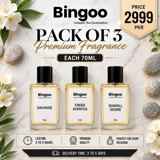 Summer Pack of 3 Combo 70ML - SAUVAGE - CREED - DUNHIL