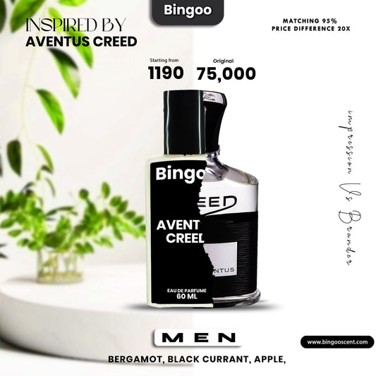 𝐈𝐍𝐒𝐏𝐈𝐑𝐄𝐃 𝐁𝐘 𝐀𝐕𝐄𝐍𝐓𝐔𝐒 𝐂𝐑𝐄𝐄𝐃 BINGOO 60ML 