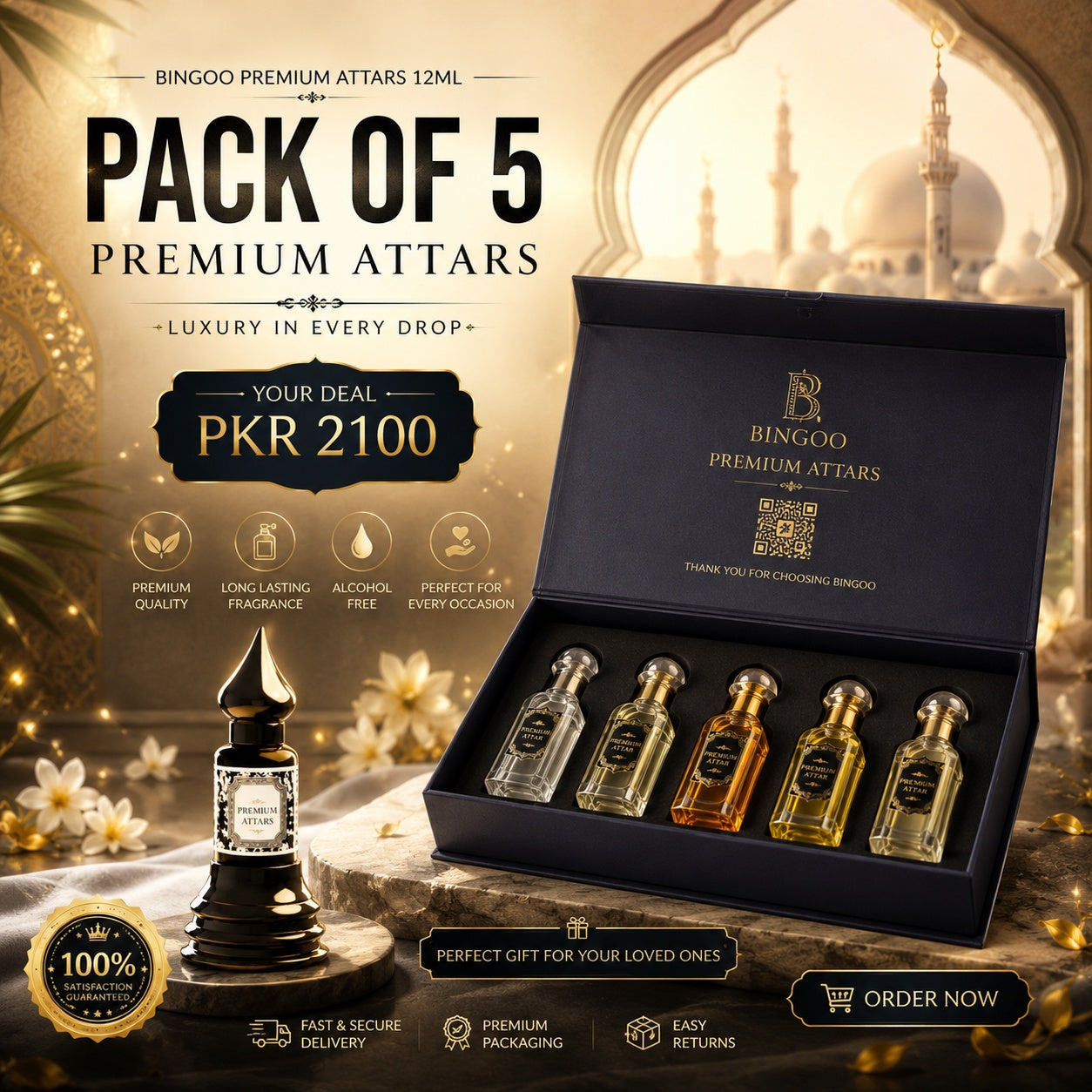 BINGOO 5 PREMIUM ATTARS 12ML