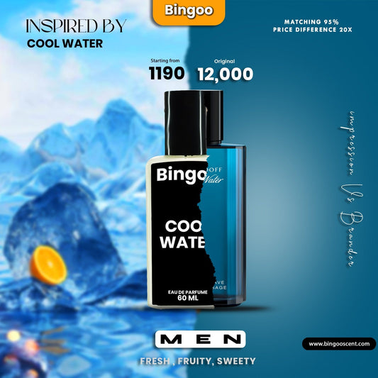 𝐈𝐍𝐒𝐏𝐈𝐑𝐄𝐃 𝐁𝐘 𝐂𝐎𝐎𝐋 𝐖𝐀𝐓𝐄𝐑 𝐁𝐘 𝐃𝐀𝐕𝐈𝐃𝐎𝐅𝐅 BINGOO 60ML 