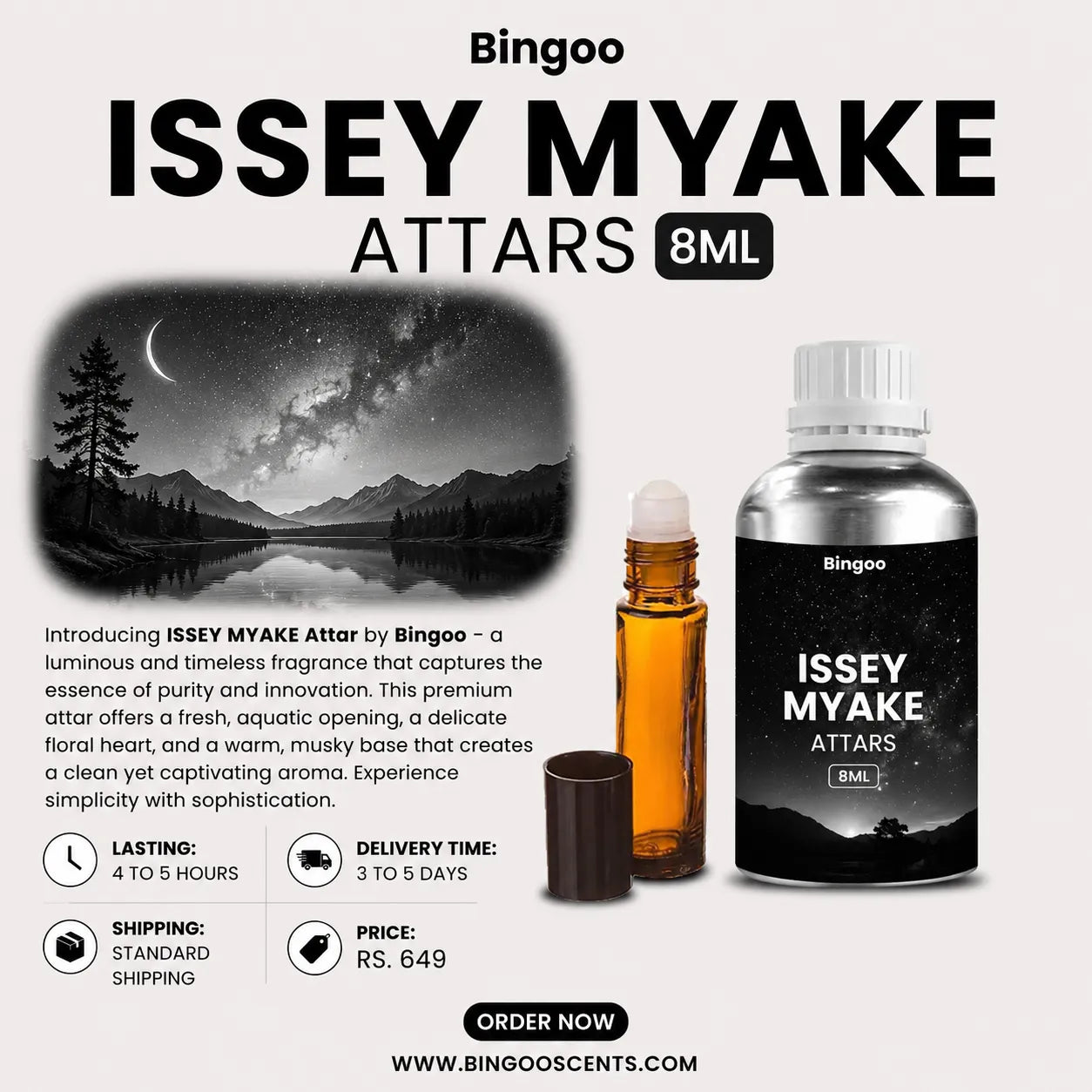 ISSEY MYAKE PERFUME OIL - ATTARS 8ML