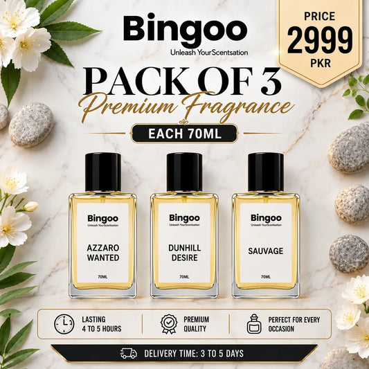 Summer Pack of 3 Combo 70ML - AZZARO WANTED - DUNHILL - CREED AVENTUS