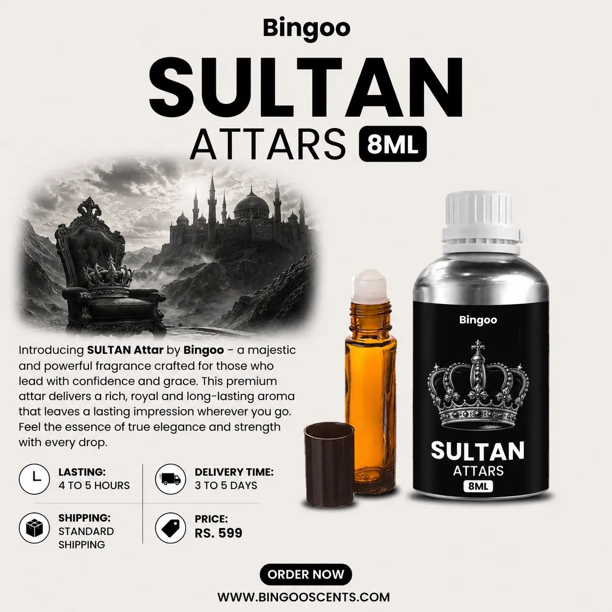 SULTAN PERFUME OIL - ATTARS 8ML