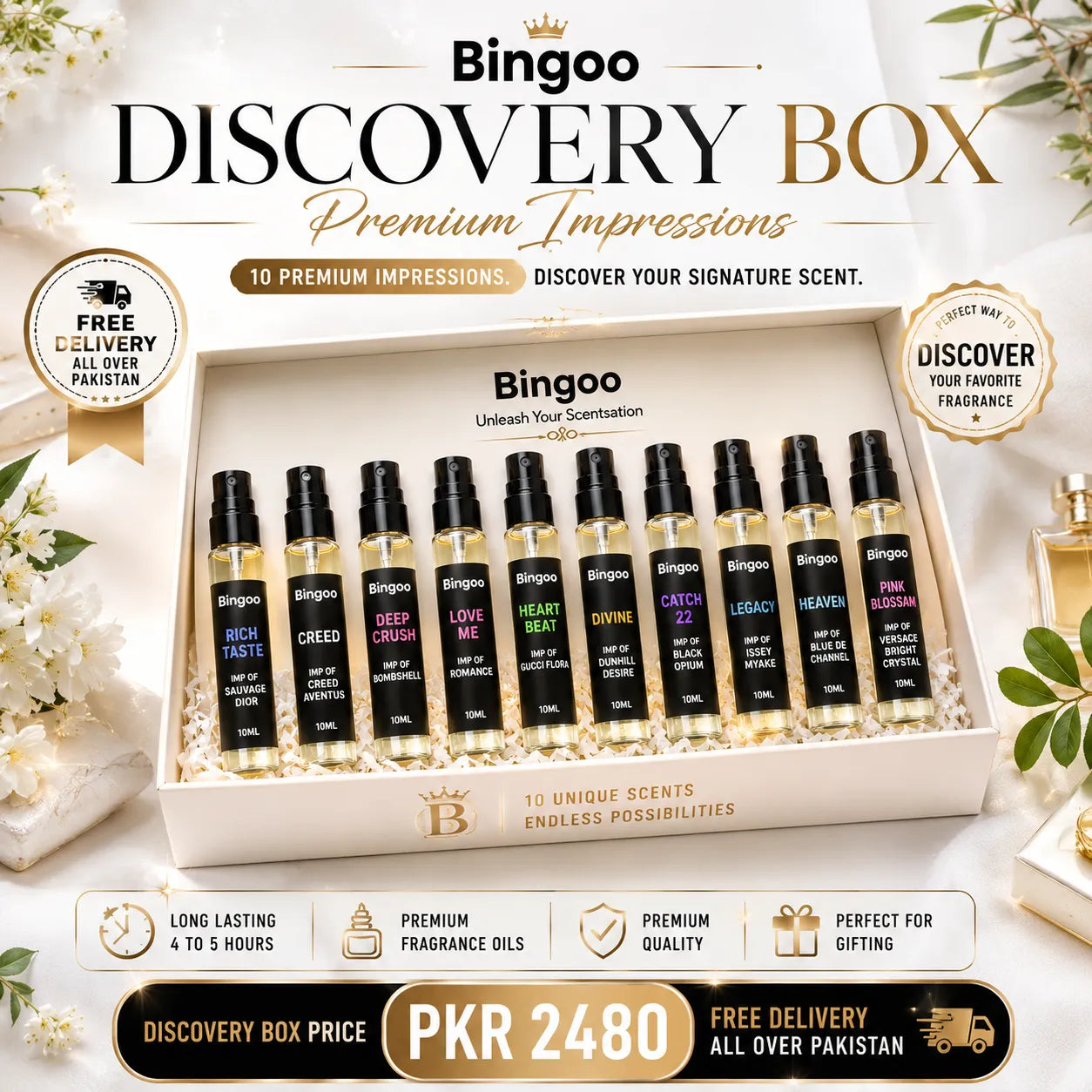 Bingoo Discovery Box - Premium Impressions Collection 10ML Each