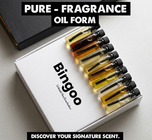 Bingoo Perfume Oil Pack of 10 – Long Lasting Fragrance Tester Set (Alcohol Free)
